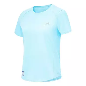 Футболка athletic standard fit crew neck t-shirt 'light blue' Li-Ning, голубой