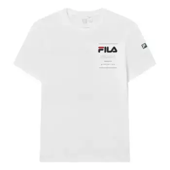 Футболка athletics collection logo t-shirt 'white' Fila, белый