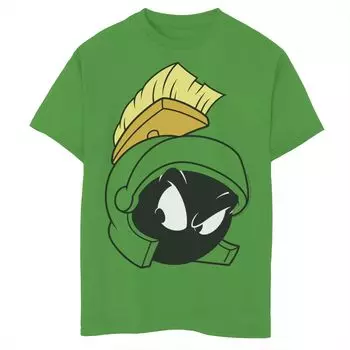 Футболка Attitude Marvin с изображением большого лица Looney Tunes для мальчиков 8–20 лет Licensed Character