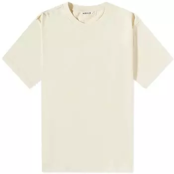 Футболка Auralee Cotton Mesh, кремовый