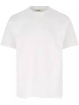 Футболка Auralee из хлопка, белый