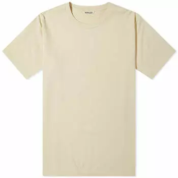 Футболка Auralee Luster Plaiting T-Shirt, цвет Ivory