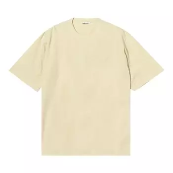 Футболка Auralee, окрашенная в сетку, цвет Слоновая кость