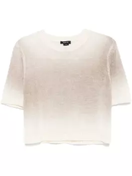 Футболка Avant Toi ажурной вязки, нейтральный цвет