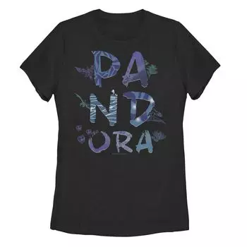 Футболка Avatar Flora & Fauna Pandora для юниоров с типографикой Licensed Character