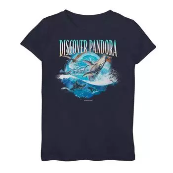 Футболка «Аватар 2» для девочек 7–16 лет Discover Pandore Sea & Air Creatures Licensed Character