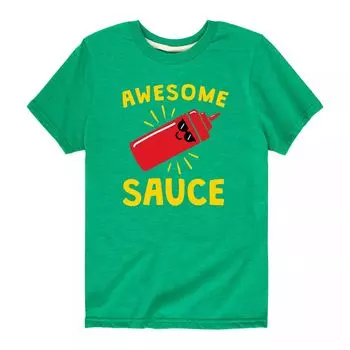 Футболка Awesome Sauce для мальчиков 8–20 лет Licensed Character, зеленый