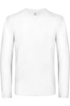 Футболка B&C E190 с длинными рукавами, белый