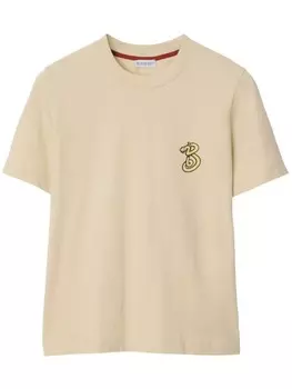Футболка B Snake Burberry, нейтральный цвет