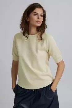 Футболка b.young Rundhalspullover, серый