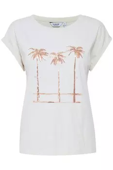 Футболка b.young Shirt, цвет beige/ecru