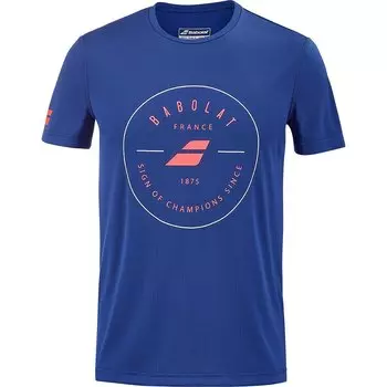 Футболка Babolat Exercise Graphic, синий