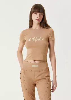 Футболка baby fit горчичного цвета Les Benjamins