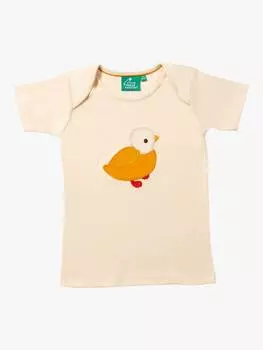 Футболка baby little duck из чистого органического хлопка Little Green Radicals, кремовый/разноцветный