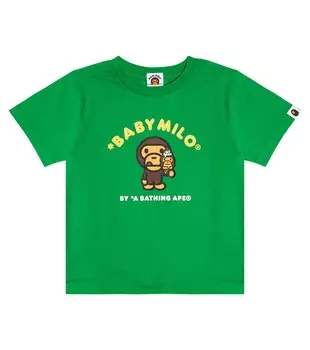 Футболка Baby Milo из хлопкового джерси BAPE, зеленый