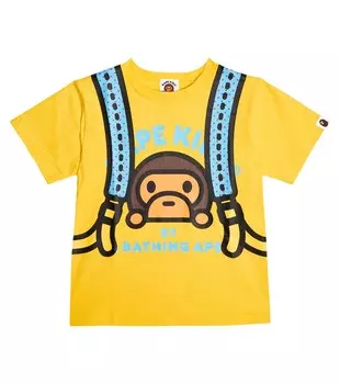 Футболка Baby Milo из хлопкового джерси BAPE, желтый