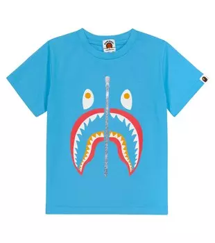 Футболка Baby Milo Shark из хлопкового джерси BAPE, разноцветный
