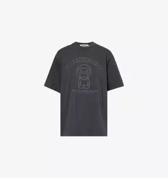 Футболка Baby milo свободного кроя из хлопкового джерси A Bathing Ape, черный