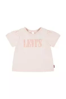 Футболка baby SS SMOCKED SLV TEE Levi'S, розовый
