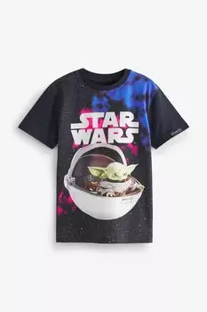 Футболка Baby Yoda с короткими рукавами (3-16 лет) Next, мультиколор