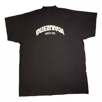 Футболка back flip t-shirt oversized 'black' Balenciaga, черный
