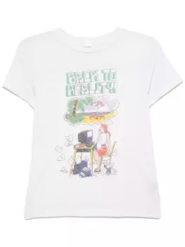 Футболка Back To Reality RE/DONE, нейтральный цвет