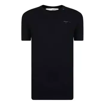 Футболка backbone design x short sleeve loose fit black Off-White, черный