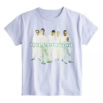 Футболка Backstreet Boys Millennium с рисунком для девочек 7–16 лет Licensed Character, синий