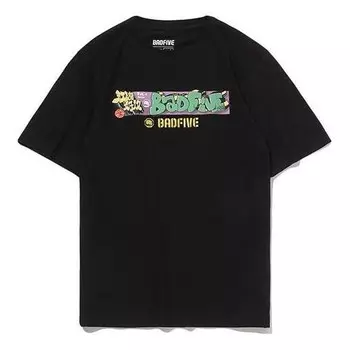 Футболка badfive basketball series element printing tee Li-Ning, черный