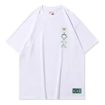 Футболка badfive basketball series свободные с круглым вырезом и коротким рукавом Li-Ning, белый
