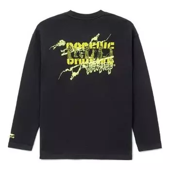 Футболка badfive changan boys графическая футболка с длинным рукавом Li-Ning, черный