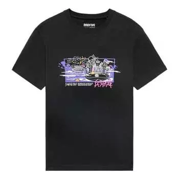 Футболка badfive графическая свободная футболка Li-Ning, черный