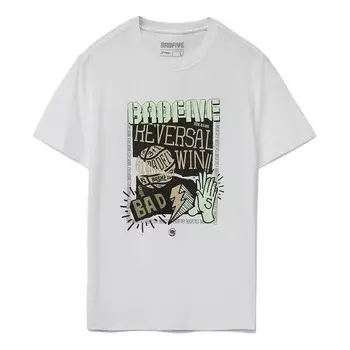 Футболка badfive графическая свободная футболка Li-Ning, белый
