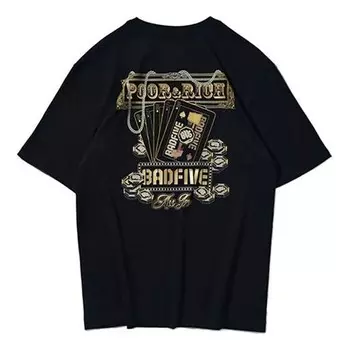 Футболка badfive графическая свободная футболка Li-Ning, черный