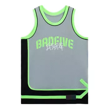 Футболка badfive мультяшный графический баскетбольный свитер Li-Ning, серый