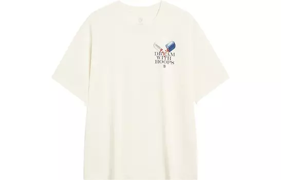 Футболка Badfive мужская, белая Lining, кремовый