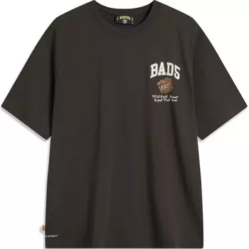 Футболка Badfive мужская черная и коричневая Lining, черный