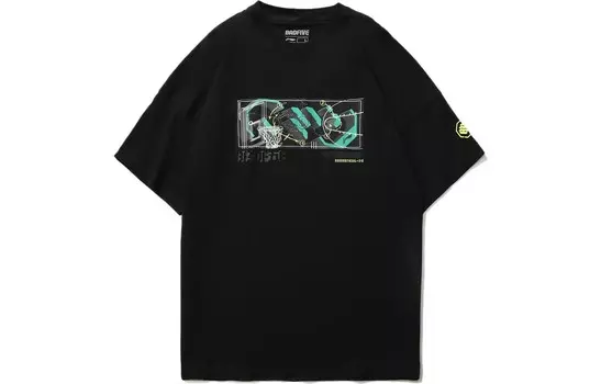 Футболка Badfive мужская черная Lining, черный