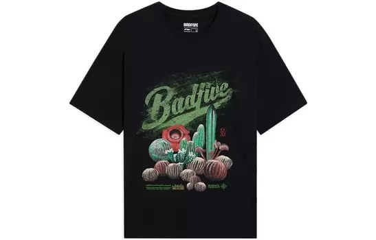 Футболка Badfive мужская черная Lining, черный