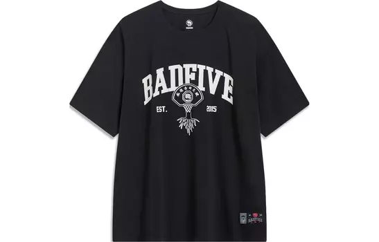 Футболка Badfive мужская черная Lining, черный