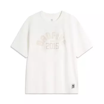 Футболка Badfive мужская молочно-белая Lining, слоновая кость