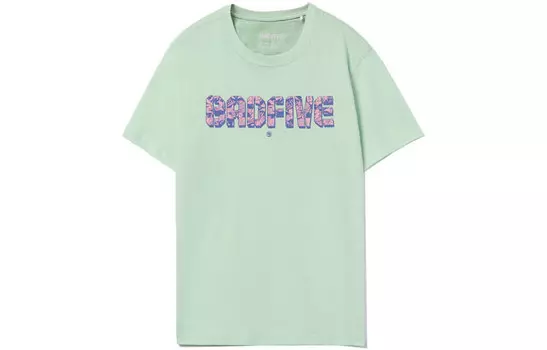 Футболка Badfive мужская, волны воды, зеленая Lining, зеленый