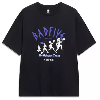 Футболка BADFIVE Octagon T-Shirt Li-Ning, цвет Schwarz
