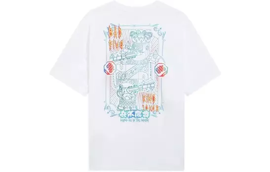 Футболка Badfive унисекс базовая белая Lining, белый