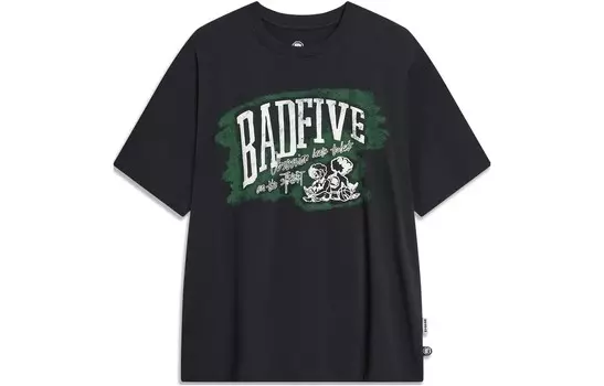 Футболка Badfive унисекс черная Lining, черный
