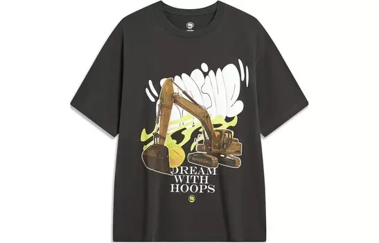 Футболка Badfive унисекс черная Lining, черный