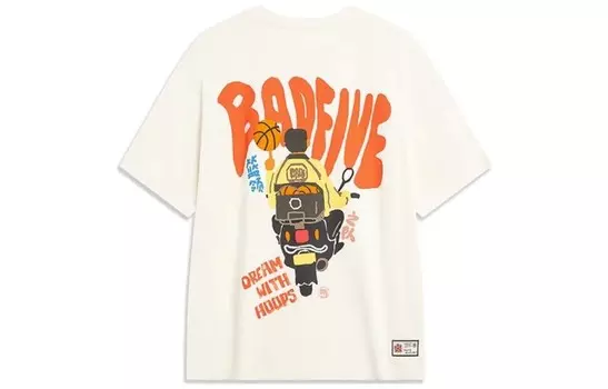 Футболка Badfive унисекс, цвет белый Lining, кремовый