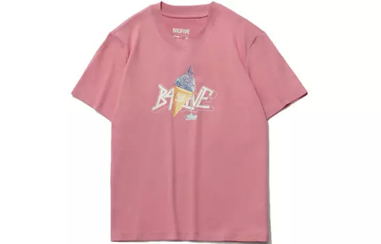 Футболка Badfive женская розовая Lining