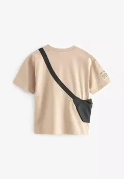 Футболка BAG POCKET SHORT SLEEVE Next, бежевый