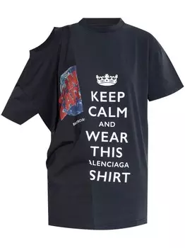 Футболка Balenciaga 50-50, черный